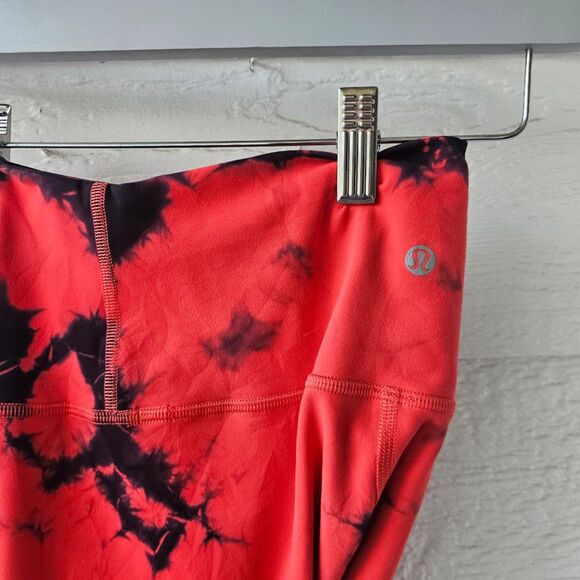 Lululemon Women’s Align Buttery Soft Yoga Legging | Red Black Multi | Size 6 EUC - Picture 7 of 10